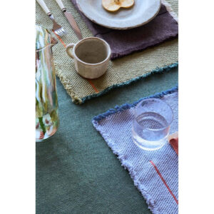 <strong>Lorena Canals</strong> <BR> Set van 4 Servetten Vertical <BR> Coffeebean <BR> 45x45 cm - Afbeelding 2
