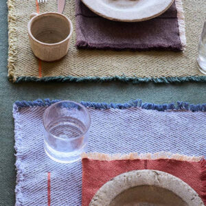 <strong>Lorena Canals</strong> <BR> Set van 4 Servetten Vertical <BR> Coffeebean <BR> 45x45 cm - Afbeelding 6