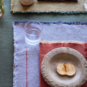 <strong>Lorena Canals</strong> <BR> Set van 4 Servetten Vertical <BR> Terracotta <BR> 45x45 cm - Afbeelding 3