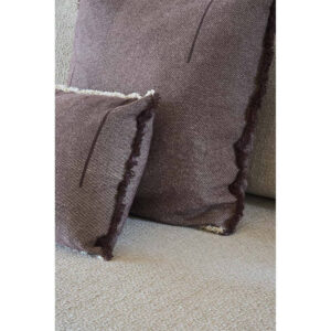 <strong>Lorena Canals</strong> <BR> Vierkant Kussen Vertical <BR> Coffeebean <BR> 45x45 cm - Afbeelding 2