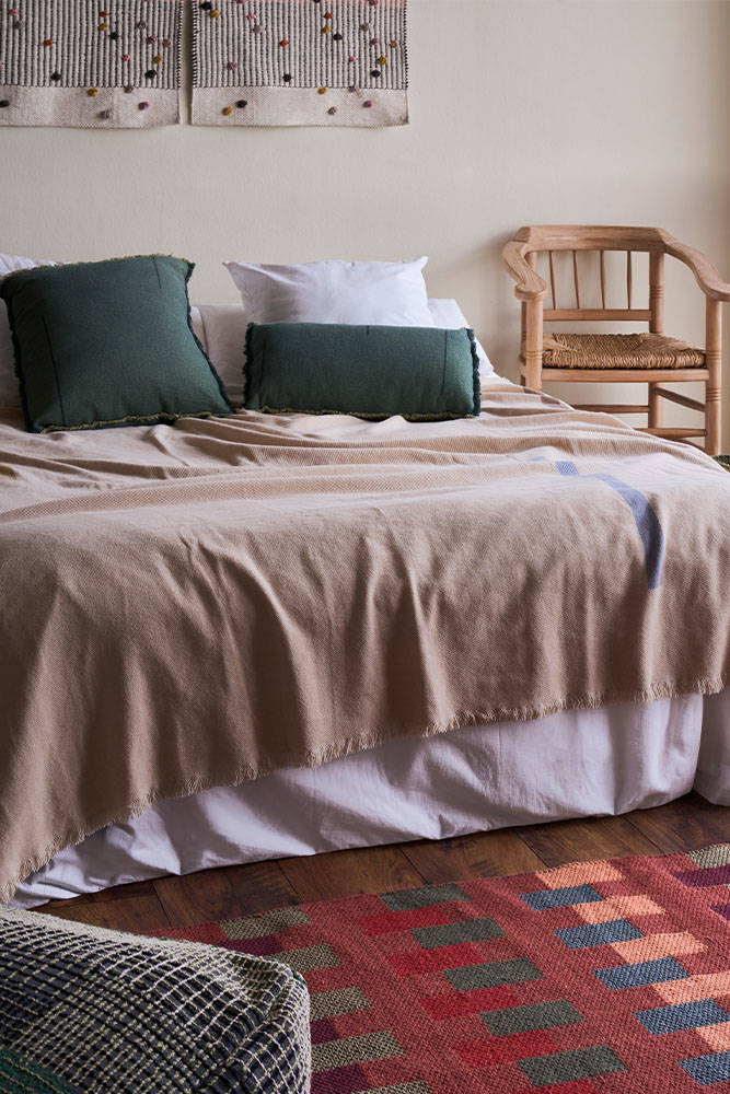 <strong>Lorena Canals</strong> <BR> Vierkant Kussen Vertical <BR> Duck Green <BR> 45x45 cm - Afbeelding 5