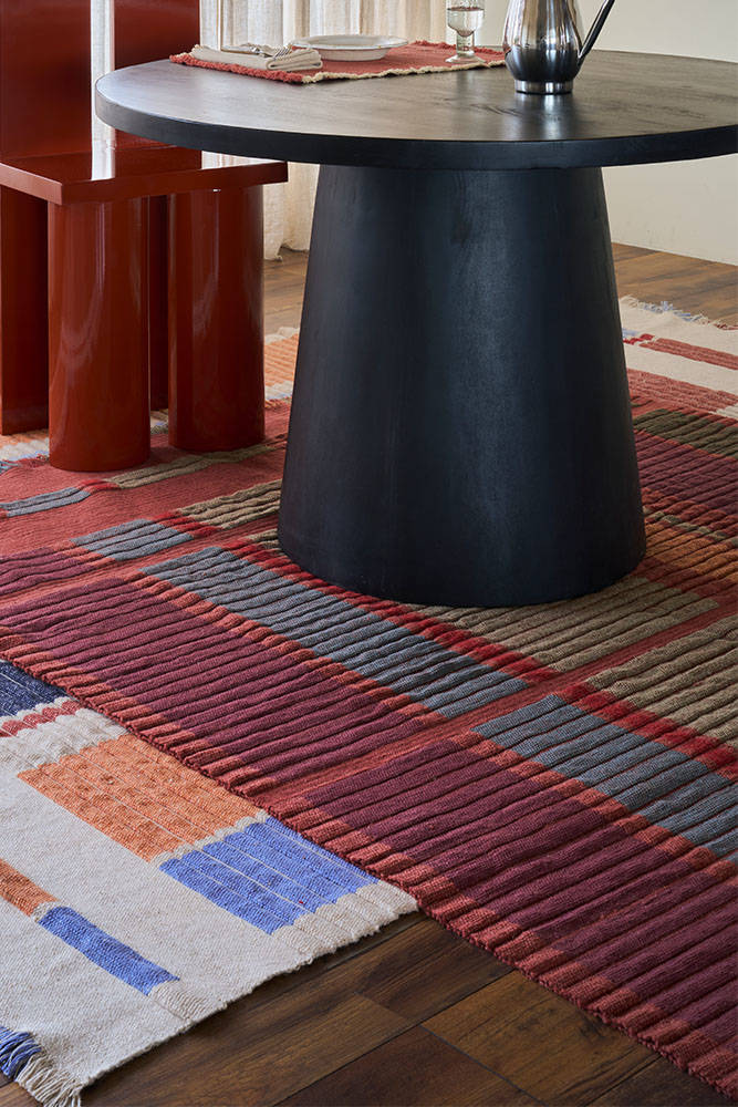 <strong>Lorena Canals</strong> <BR> Vloerkleed Handloom Columns <BR> Sienna <BR> Diverse afmetingen - Afbeelding 5