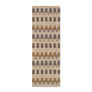 <strong>Lorena Canals</strong> <BR> Vloerkleed Runner Handloom Intersecting <BR> Natural <BR> 230x80 cm