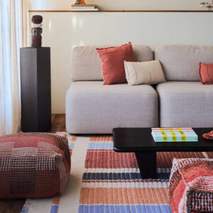 <strong>Lorena Canals</strong> <BR> Omkeerbare Poef Hocker City <BR> Maple Red <BR> 54x54x27 cm - Afbeelding 5