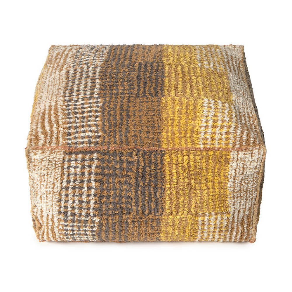 <strong>Lorena Canals</strong> <BR> Omkeerbare Poef Hocker City <BR> Ochre <BR> 54x54x27 cm