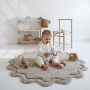 <strong>Nattiot</strong> <BR> Vloerkleed Sweet April <BR> Lin <BR> Ø120 cm